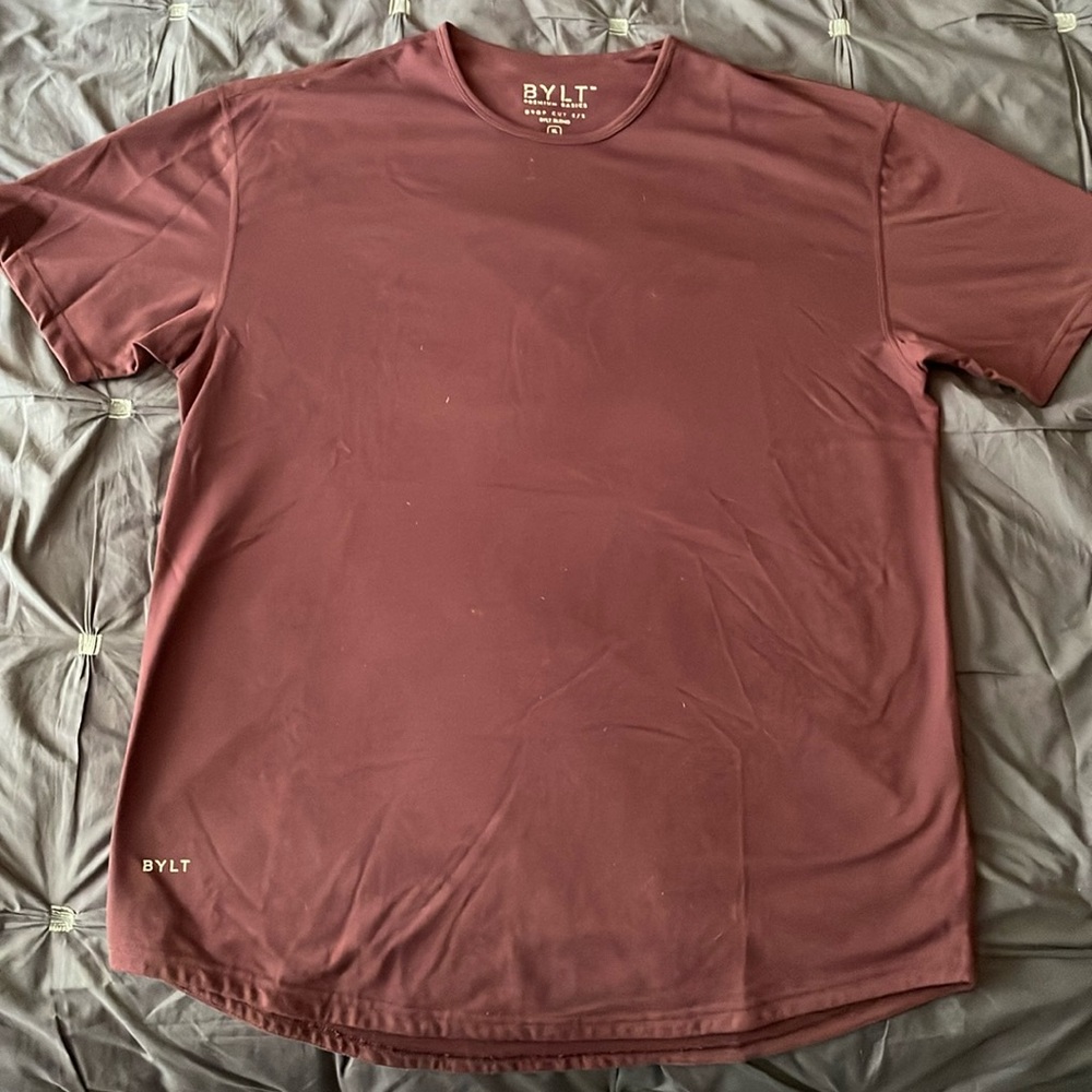 Bylt Basics drop short sleeve Bylt blend Size XL Color Maroon